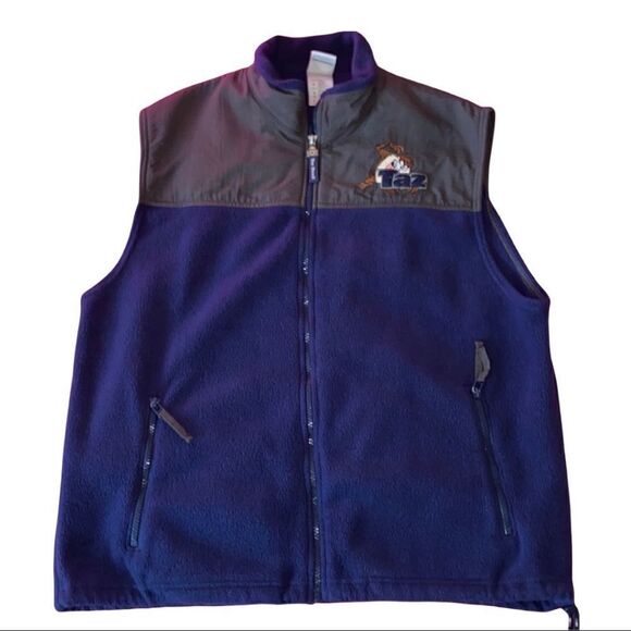 Warner Brothers Studio Store Taz Fleece Vest Women’s Size Large - Picture 1 of 8